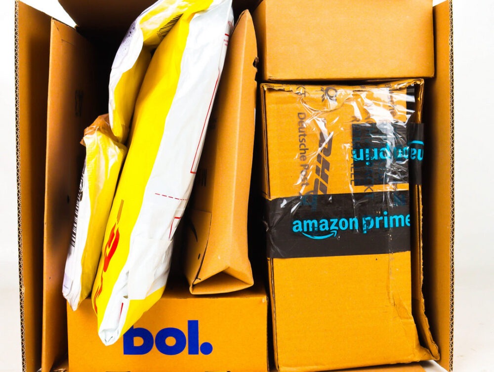 Doos met Ongeopende Postpakketten