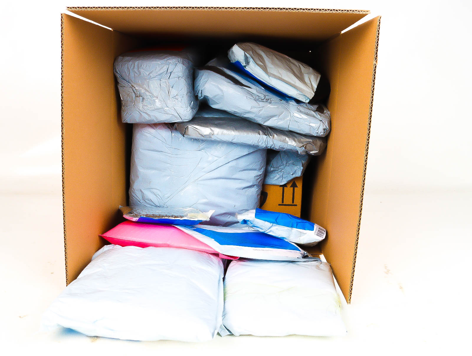 Doos met Verloren & Retour Postpakketten