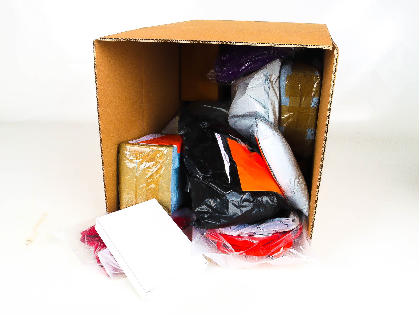 Doos met Verloren & Retour Postpakketten