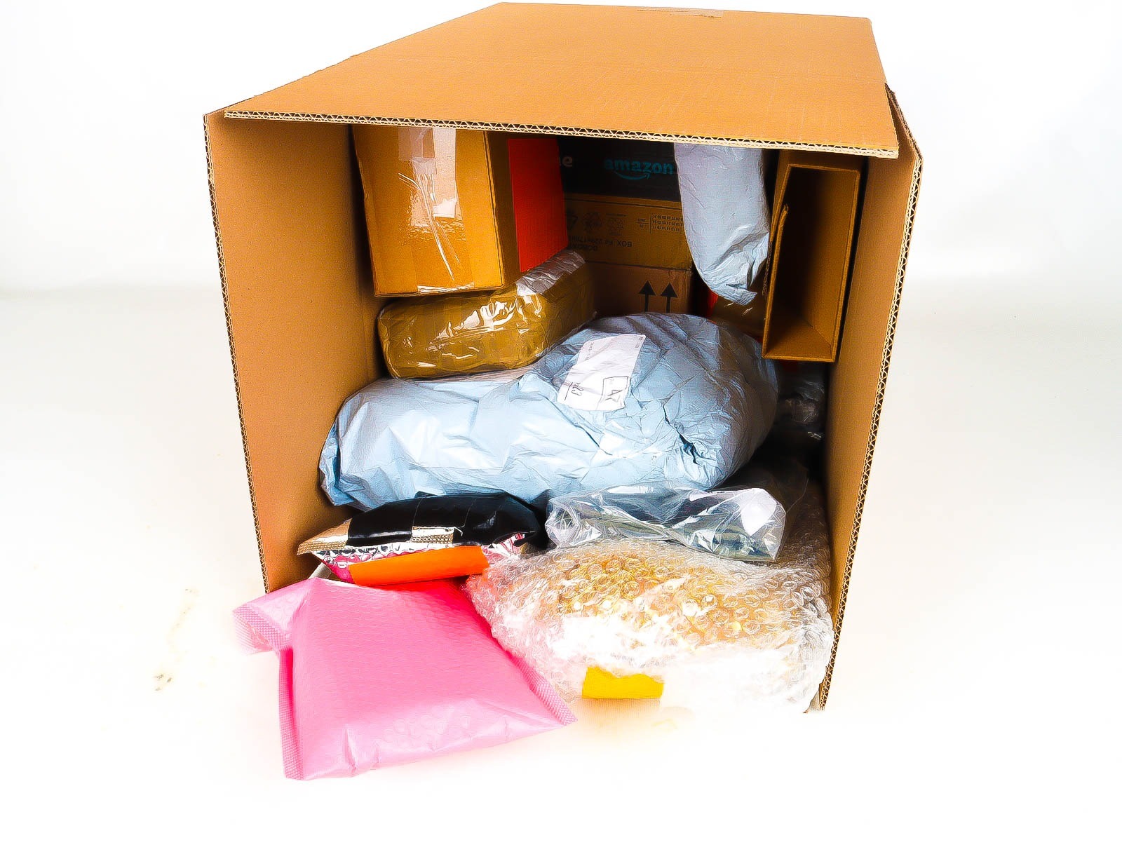 Doos met Verloren & Retour Postpakketten