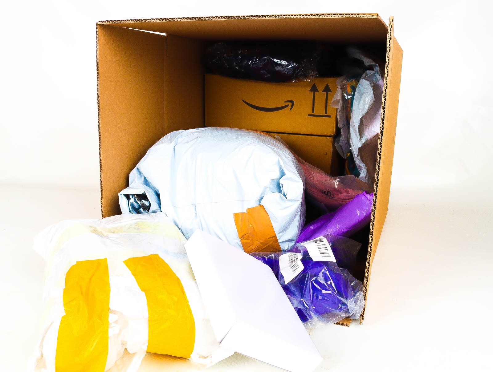 Doos met Verloren & Retour Postpakketten