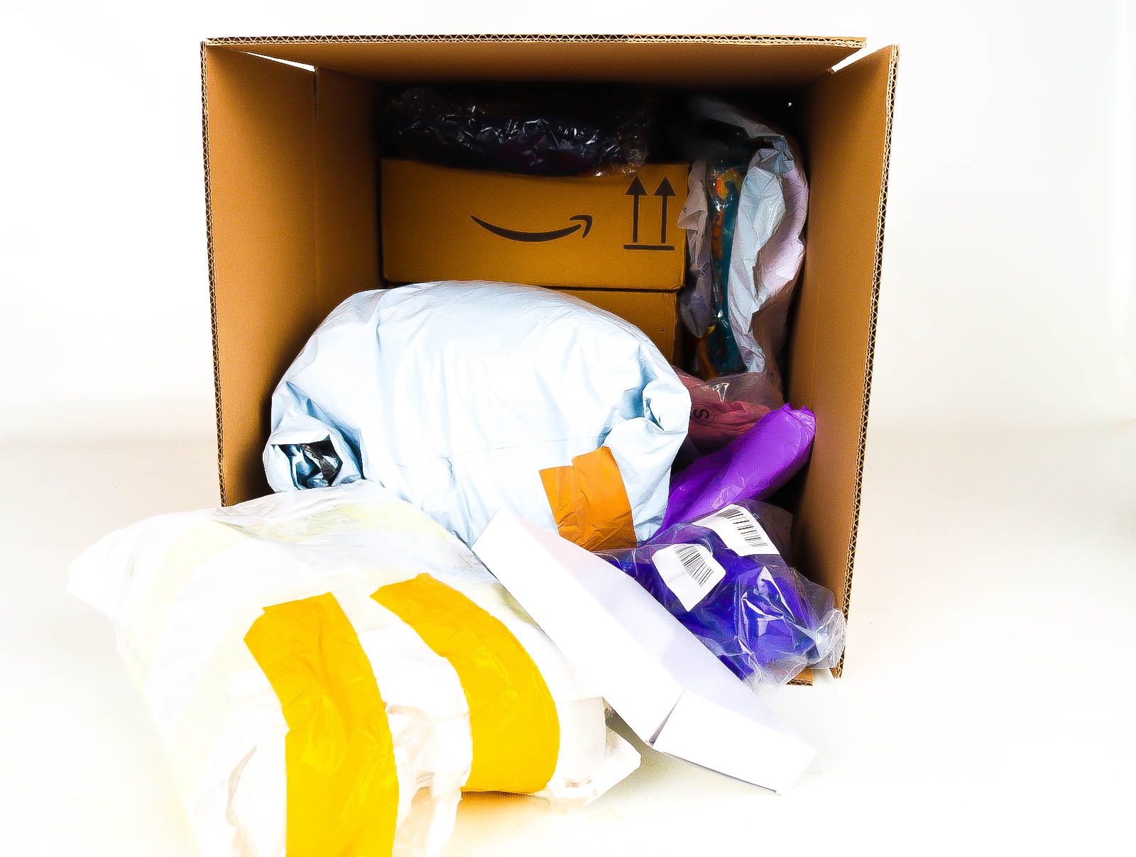 Doos met Verloren & Retour Postpakketten