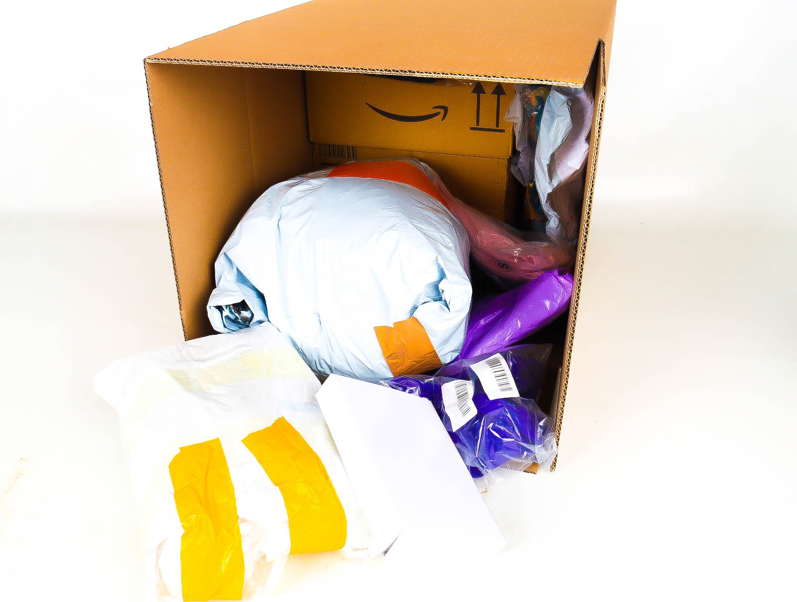 Doos met Verloren & Retour Postpakketten