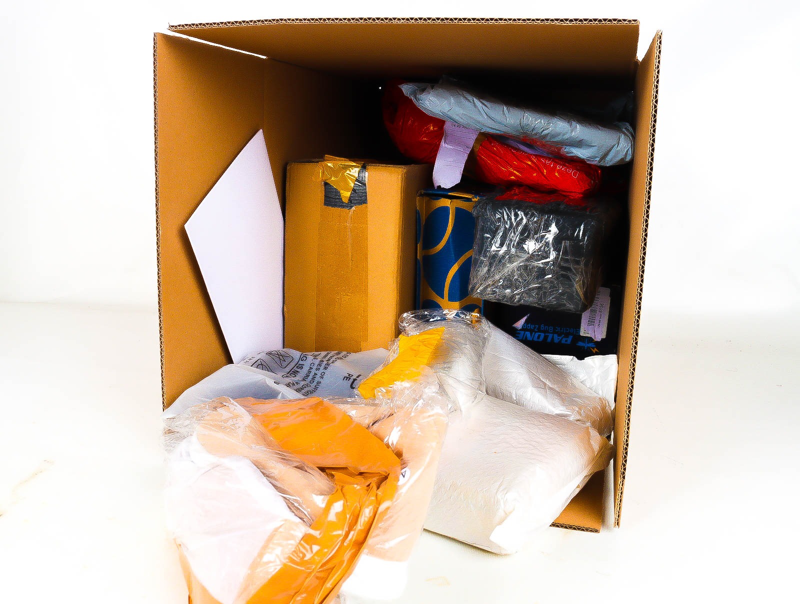 Doos met Verloren & Retour Postpakketten