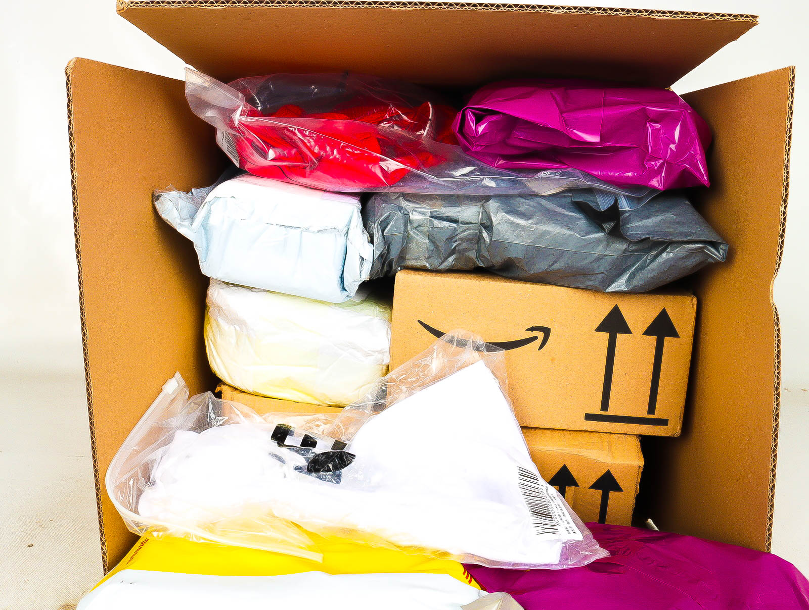 Doos met Verloren & Retour Postpakketten