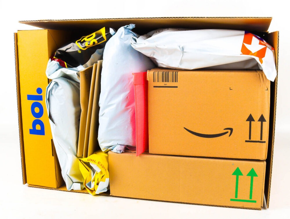 XL Doos met Verloren Postpakketten