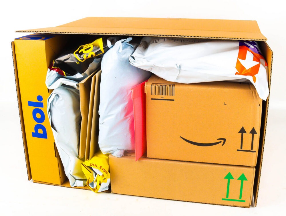 XL Doos met Verloren Postpakketten