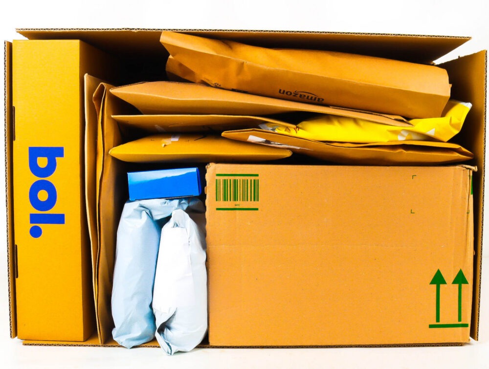 XL Doos met Verloren Postpakketten