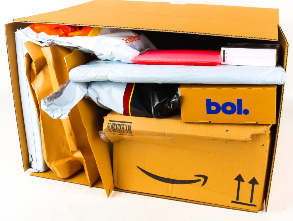 XL Doos met Verloren Postpakketten