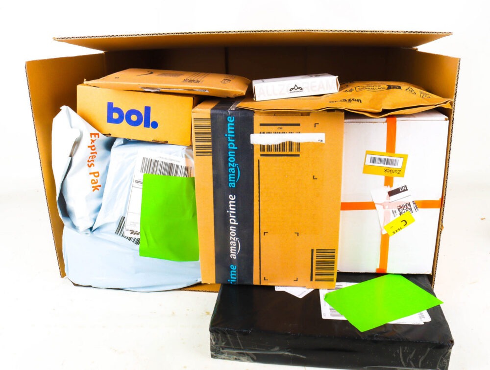 XL Doos met Verloren Postpakketten