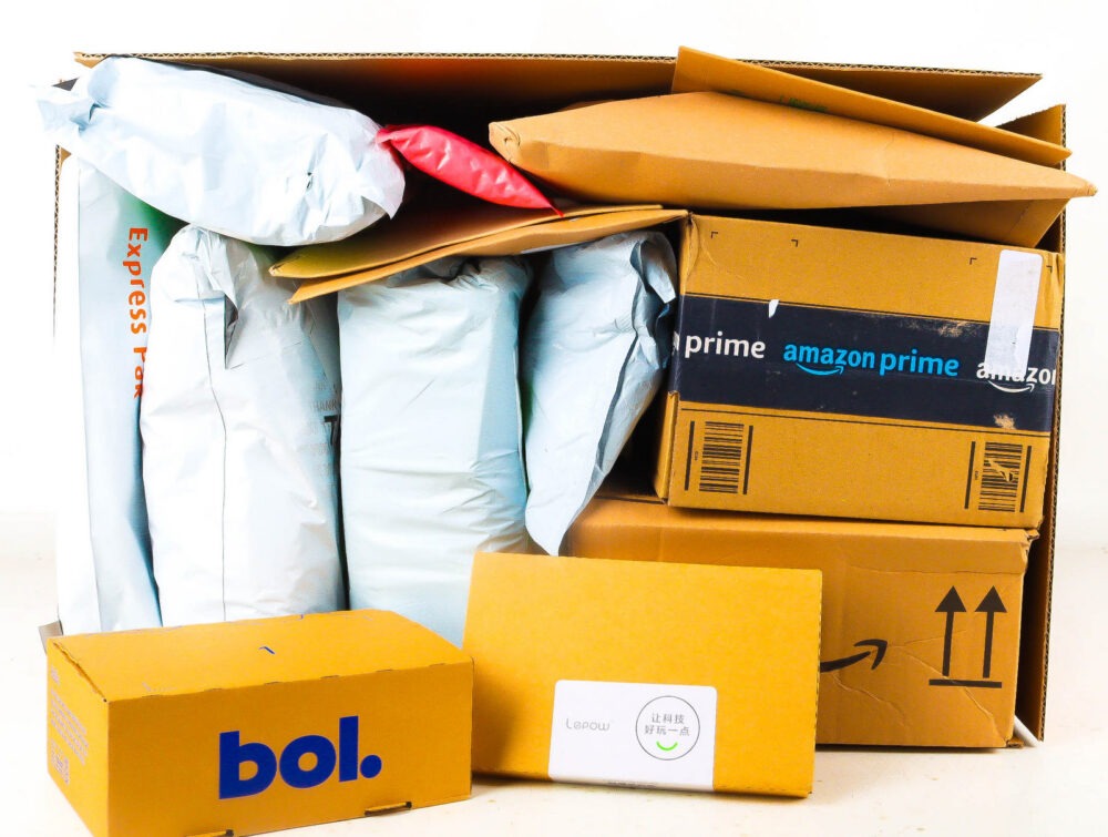 XL Doos met Verloren Postpakketten