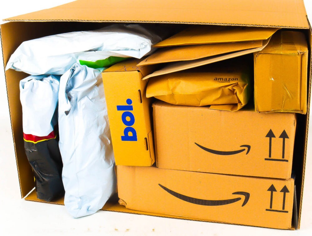 XL Doos met Verloren Postpakketten