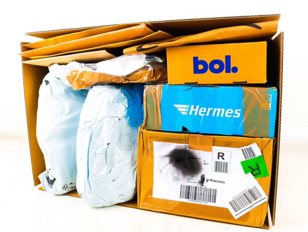 XL Doos met Verloren Postpakketten