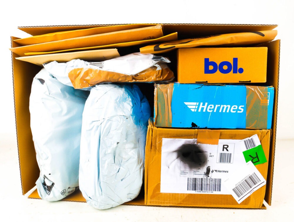 XL Doos met Verloren Postpakketten
