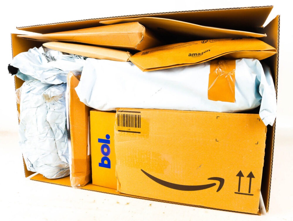 XL Doos met Verloren Postpakketten