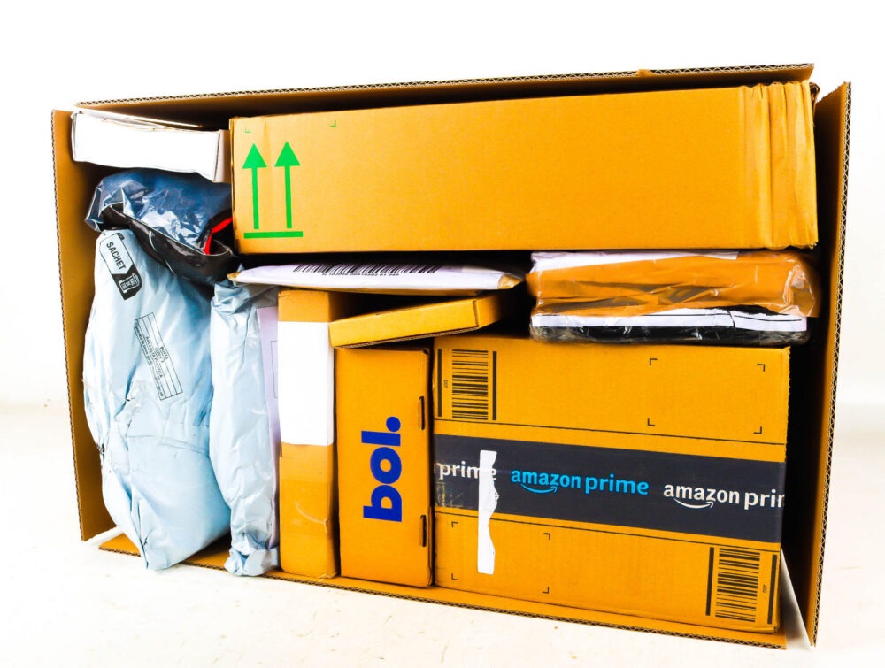 XL Doos met Verloren Postpakketten