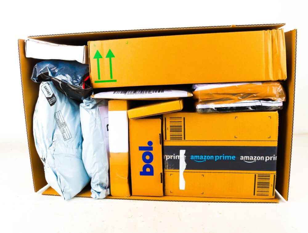 XL Doos met Verloren Postpakketten