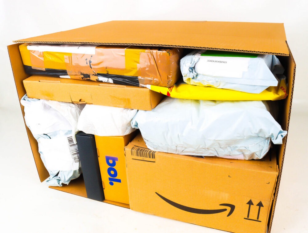 XL Doos met Verloren Postpakketten