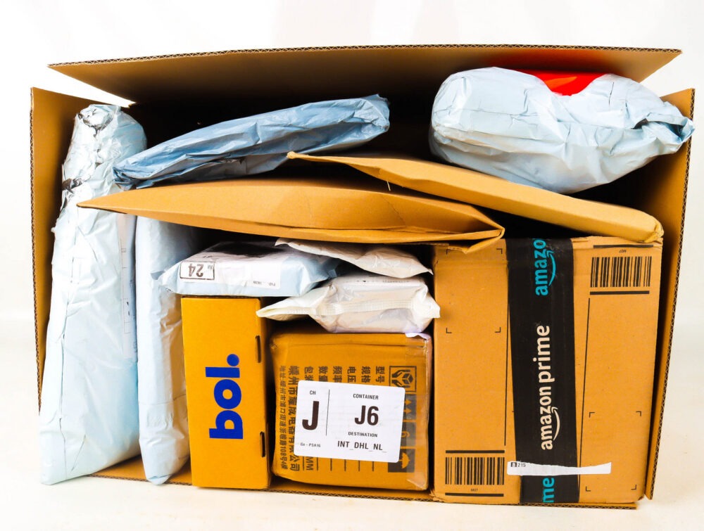 XL Doos met Verloren Postpakketten