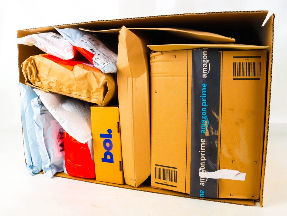 XL Doos met Verloren Postpakketten