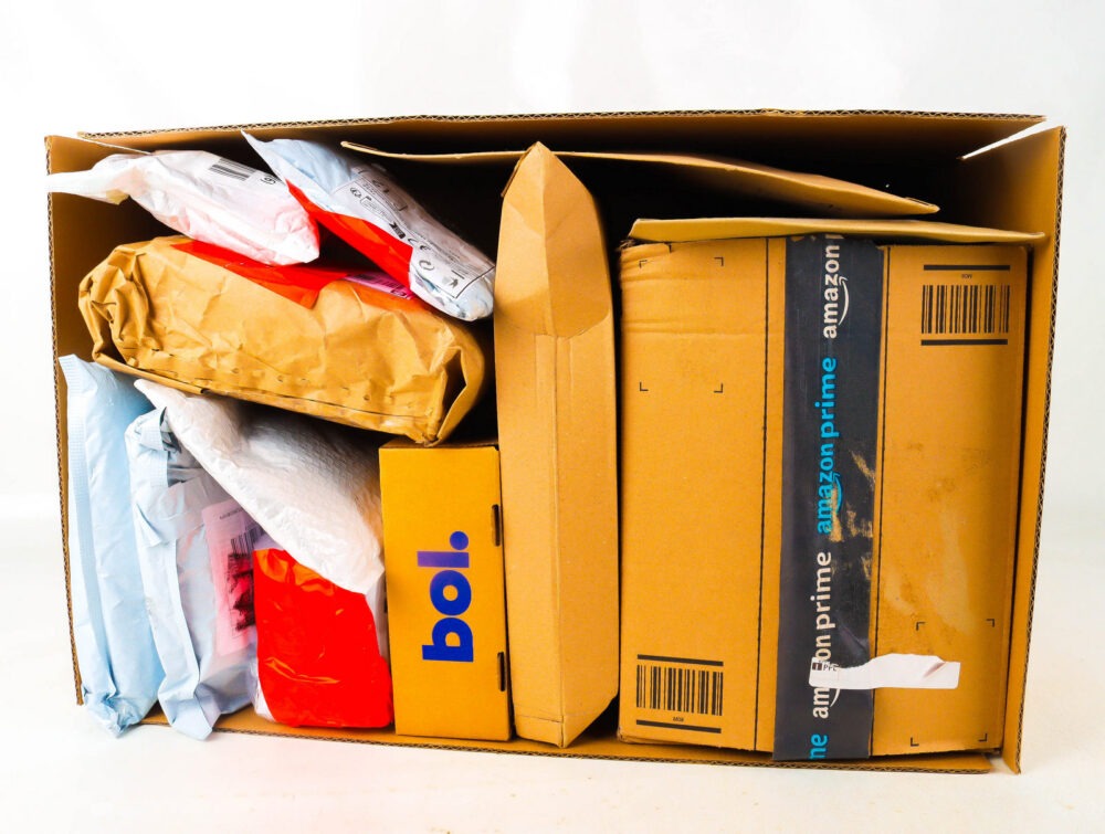 XL Doos met Verloren Postpakketten