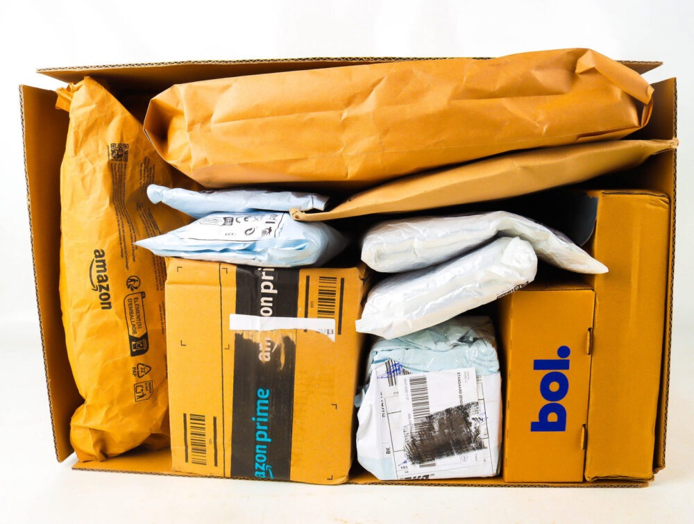 XL Doos met Verloren Postpakketten