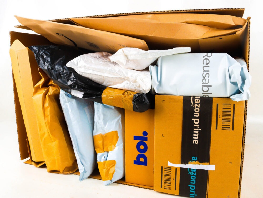 XL Doos met Verloren Postpakketten