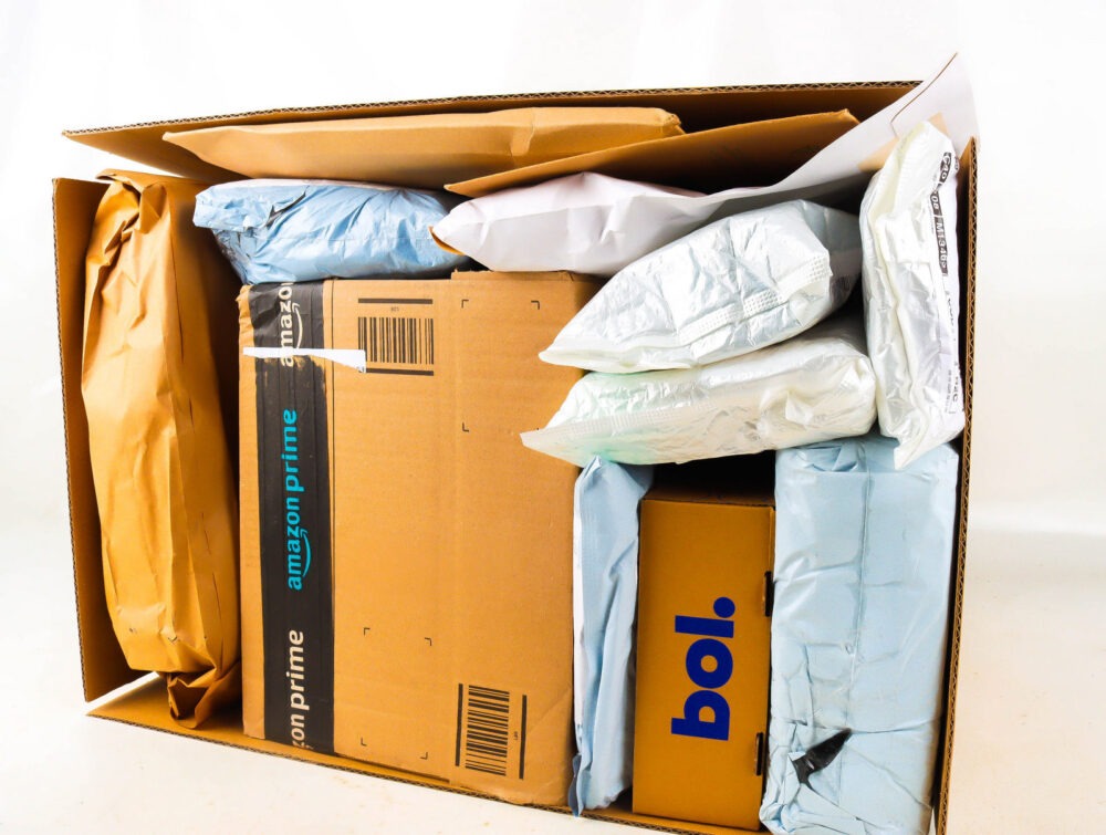 XL Doos met Verloren Postpakketten