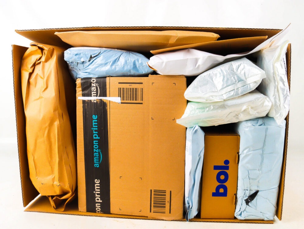 XL Doos met Verloren Postpakketten