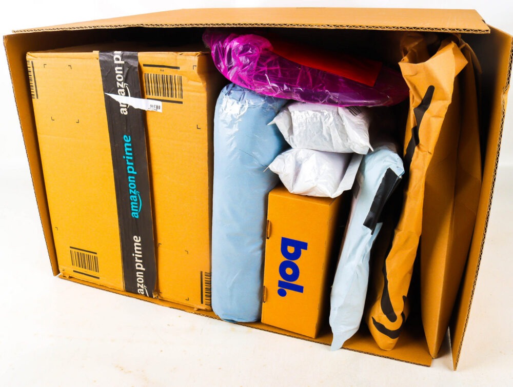 XL Doos met Verloren Postpakketten