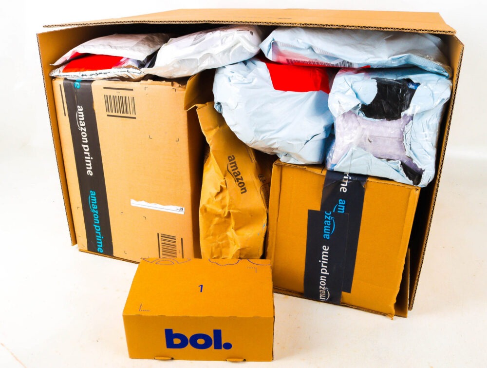 XL Doos met Verloren Postpakketten