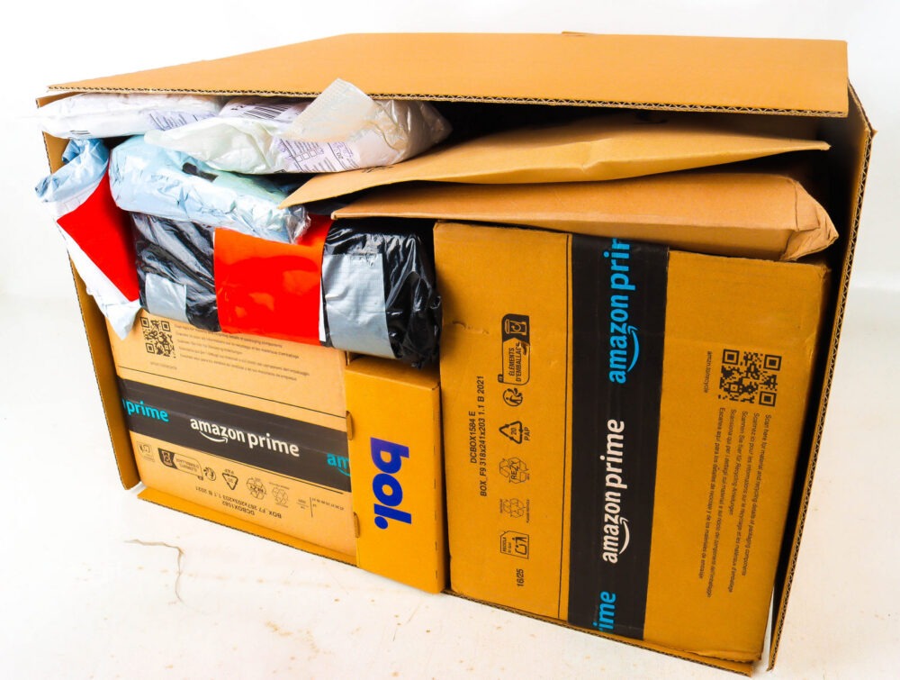 XL Doos met Verloren Postpakketten