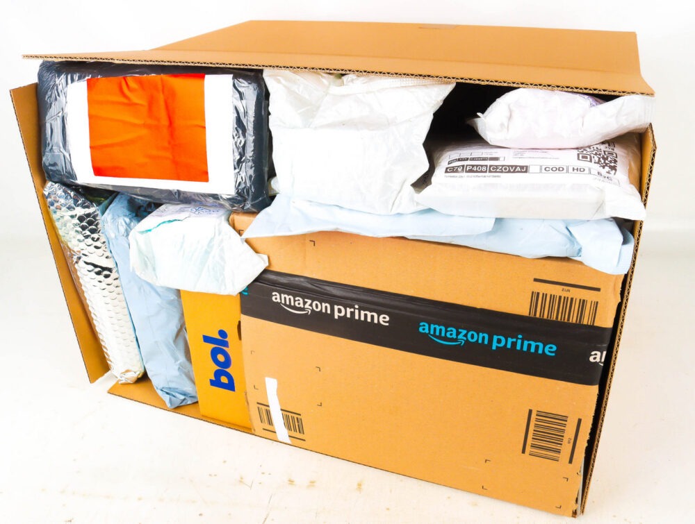 XL Doos met Verloren Postpakketten