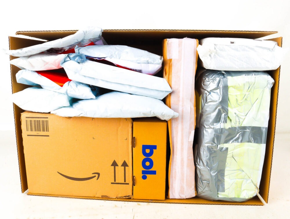 XL Doos met Verloren Postpakketten