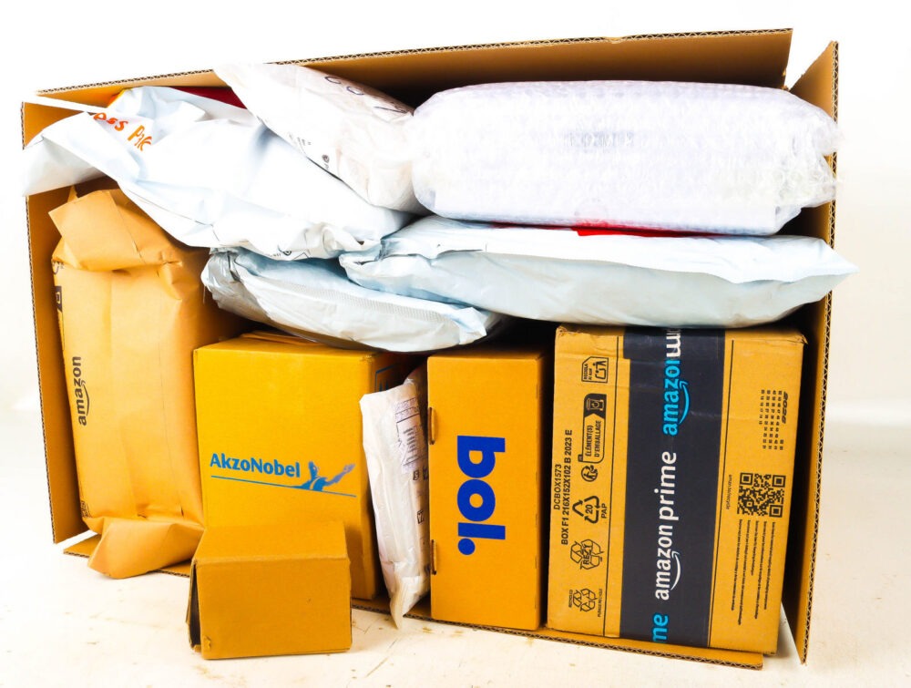 XL Doos met Verloren Postpakketten
