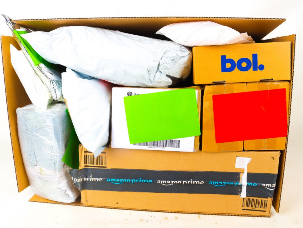 XL Doos met Verloren Postpakketten