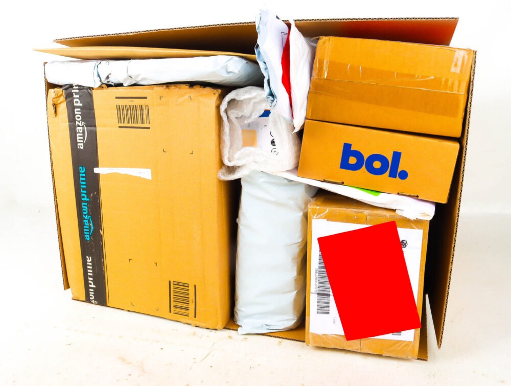 XL Doos met Verloren Postpakketten