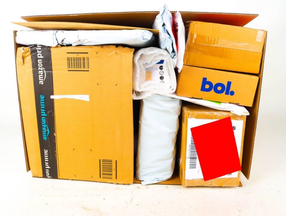 XL Doos met Verloren Postpakketten