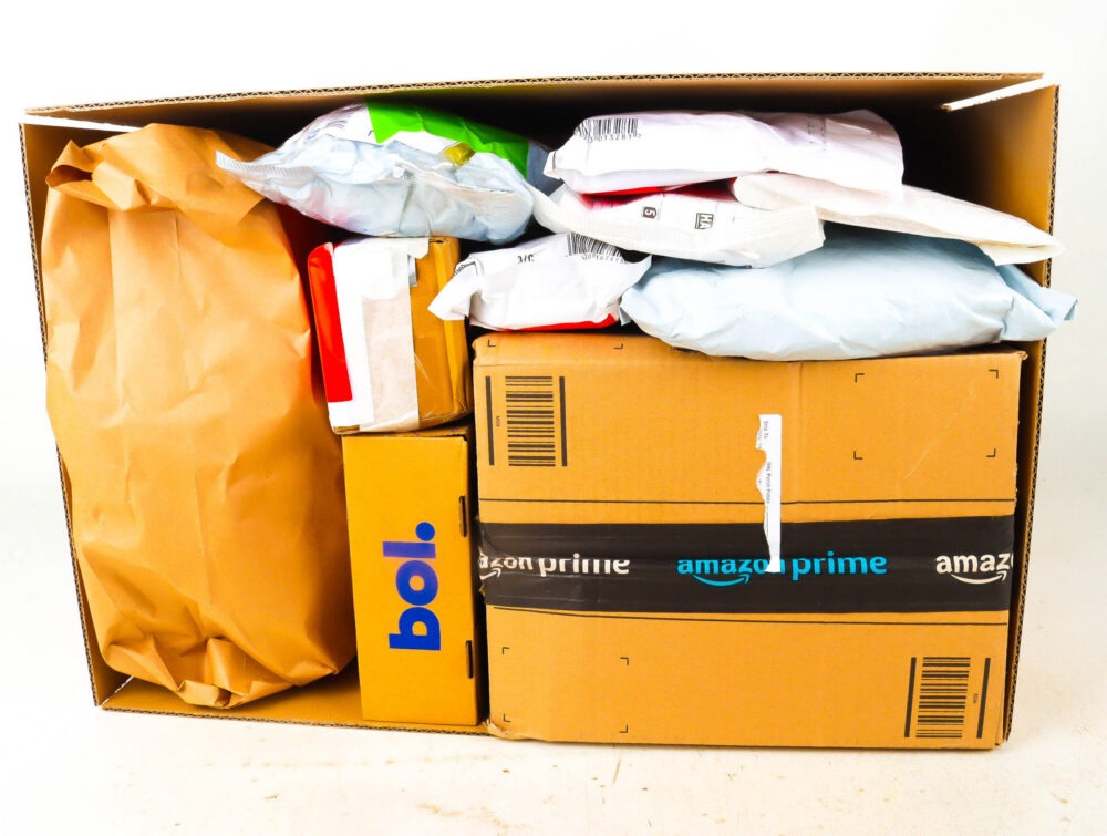 XL Doos met Verloren Postpakketten