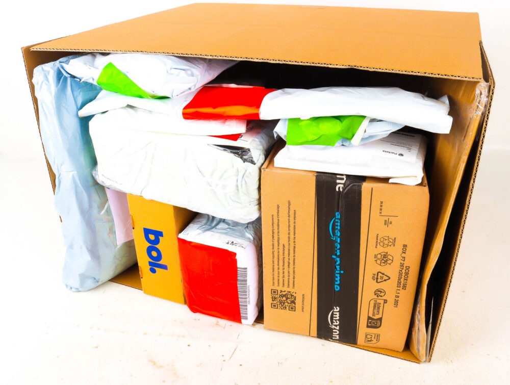 XL Doos met Verloren Postpakketten