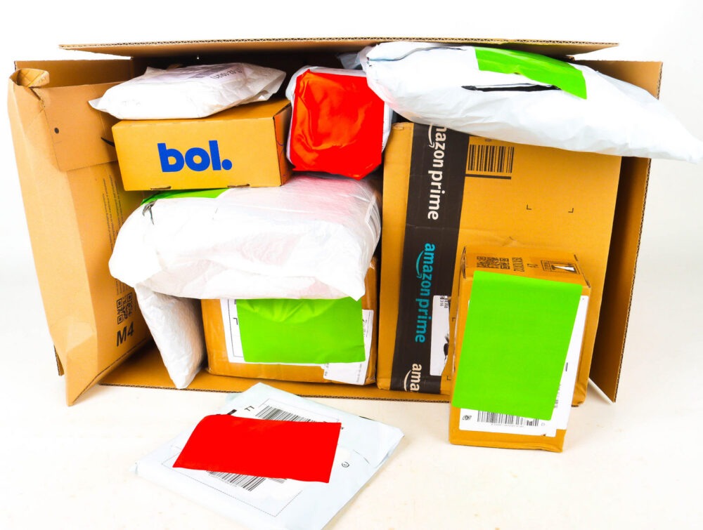 XL Doos met Verloren Postpakketten