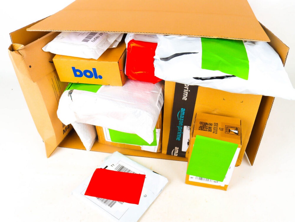 XL Doos met Verloren Postpakketten