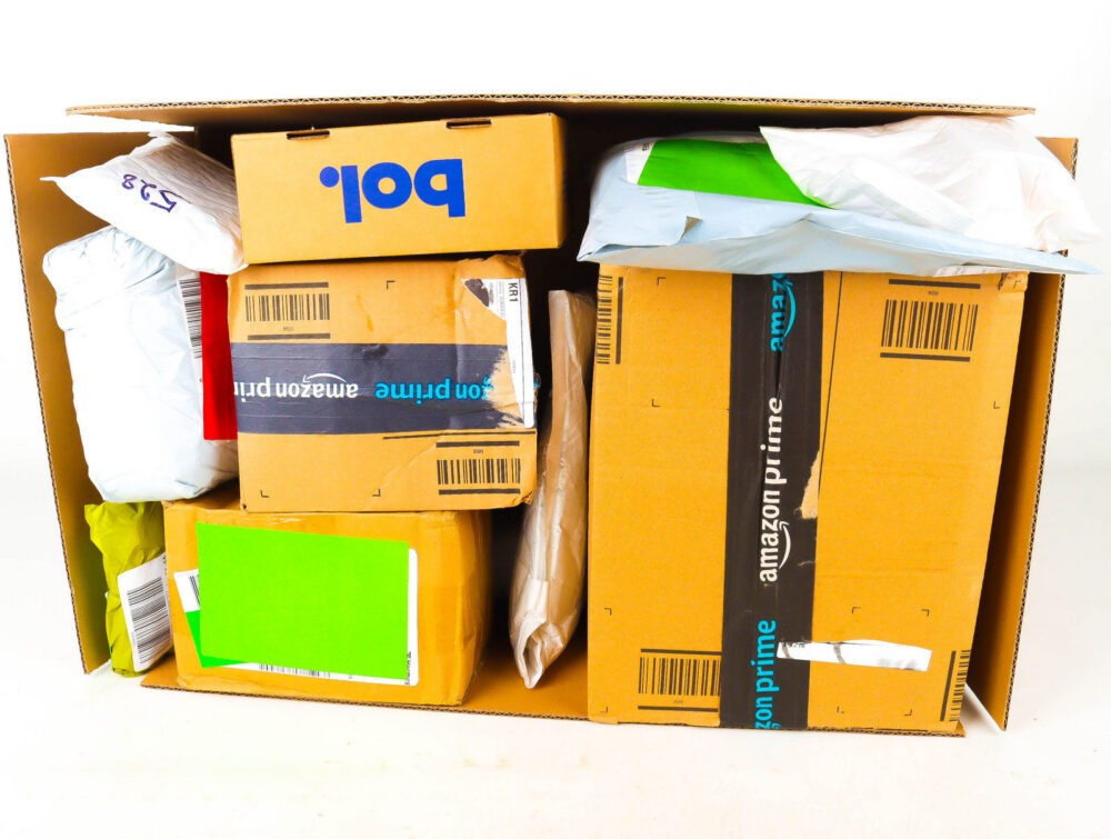 XL Doos met Verloren Postpakketten