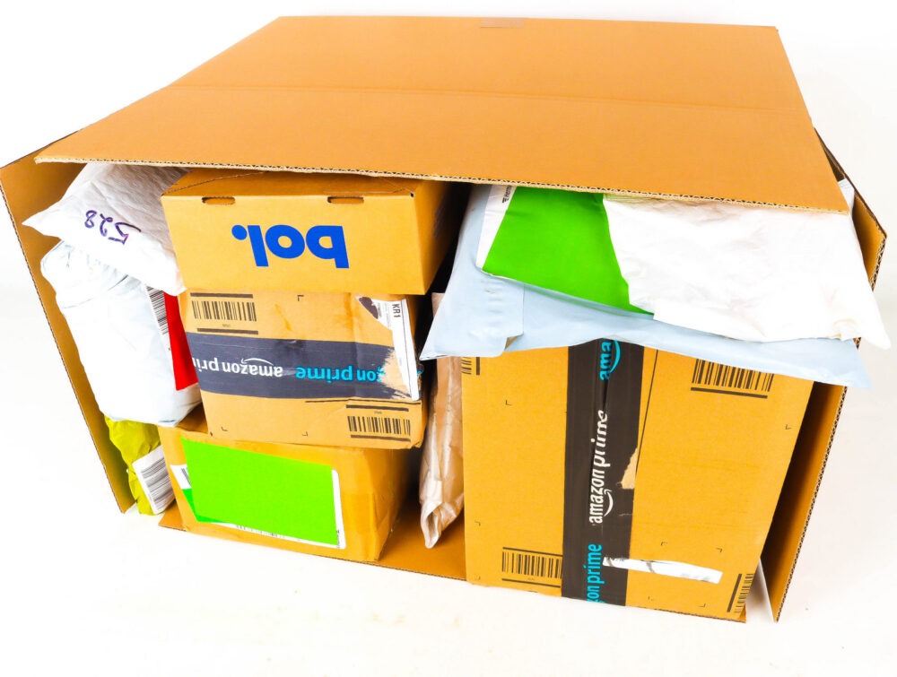 XL Doos met Verloren Postpakketten