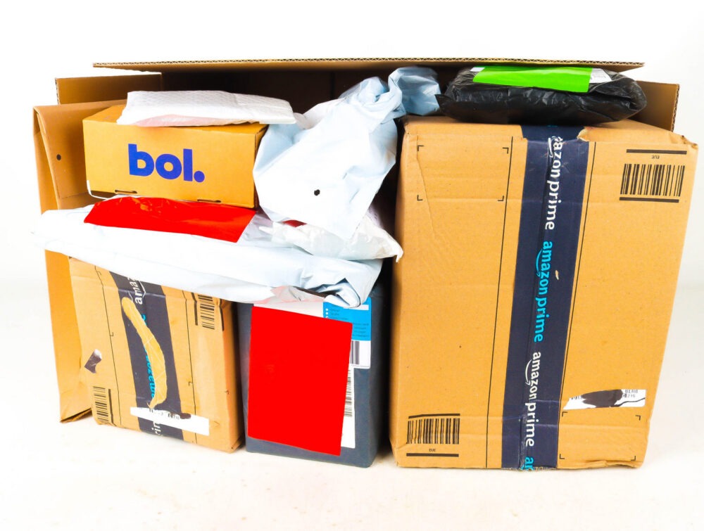 XL Doos met Verloren Postpakketten