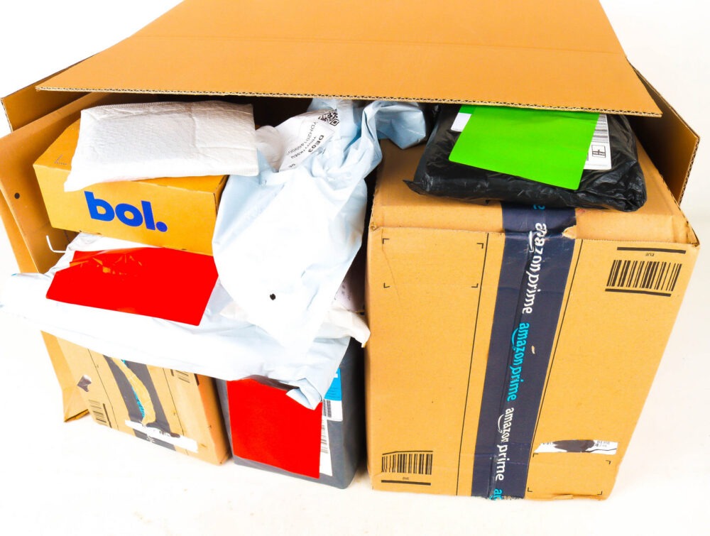 XL Doos met Verloren Postpakketten