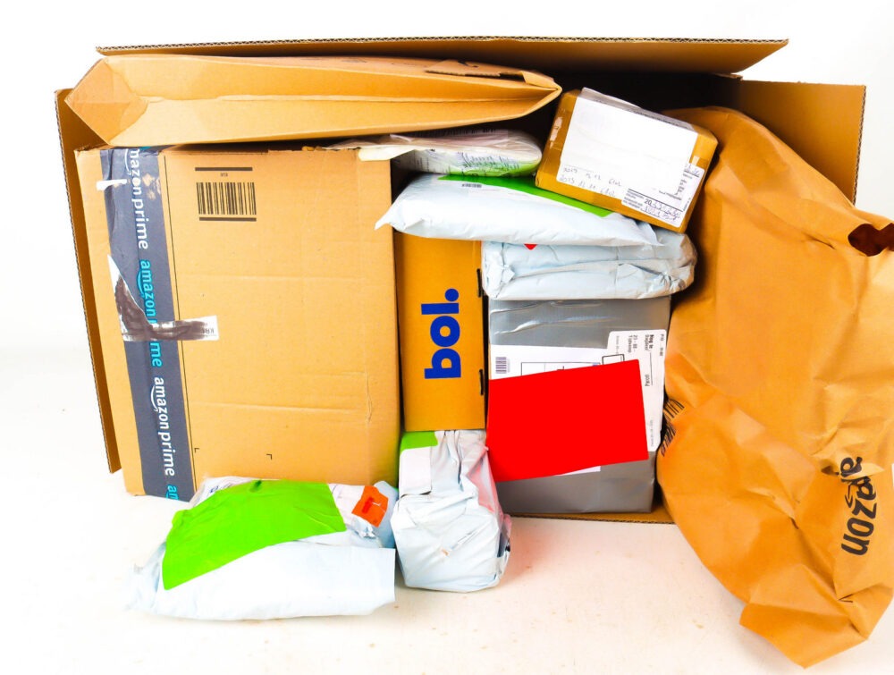 XL Doos met Verloren Postpakketten