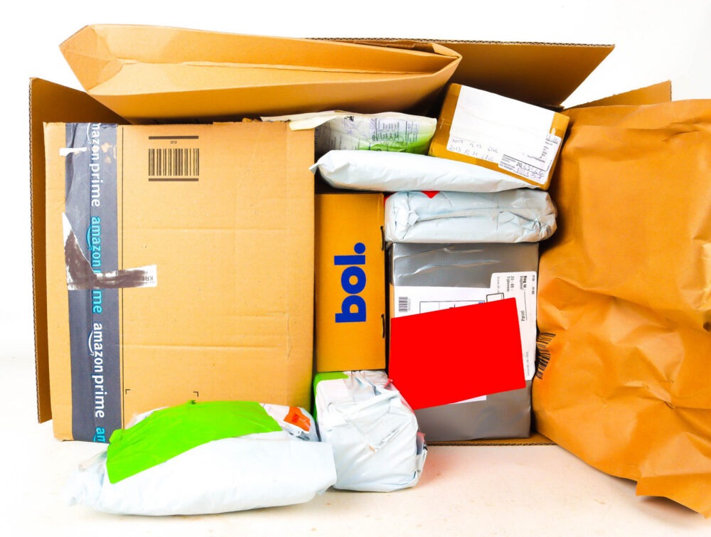 XL Doos met Verloren Postpakketten