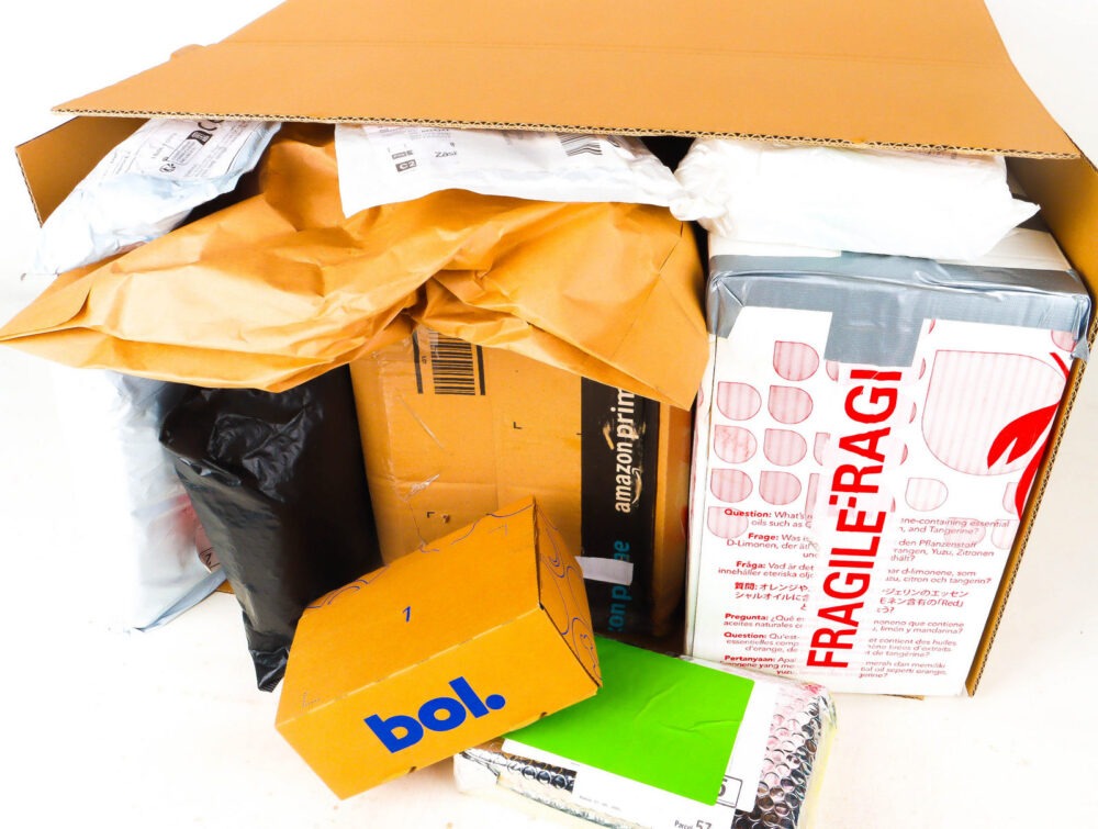XL Doos met Verloren Postpakketten