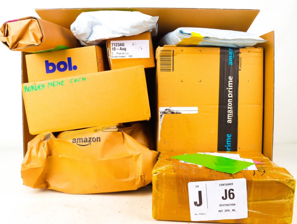 XL Doos met Verloren Postpakketten